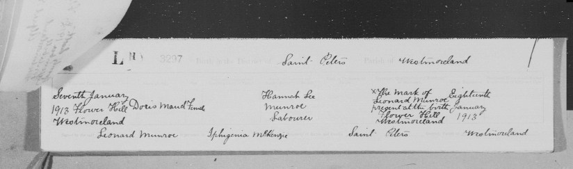 Doris-Munroe-birth-record